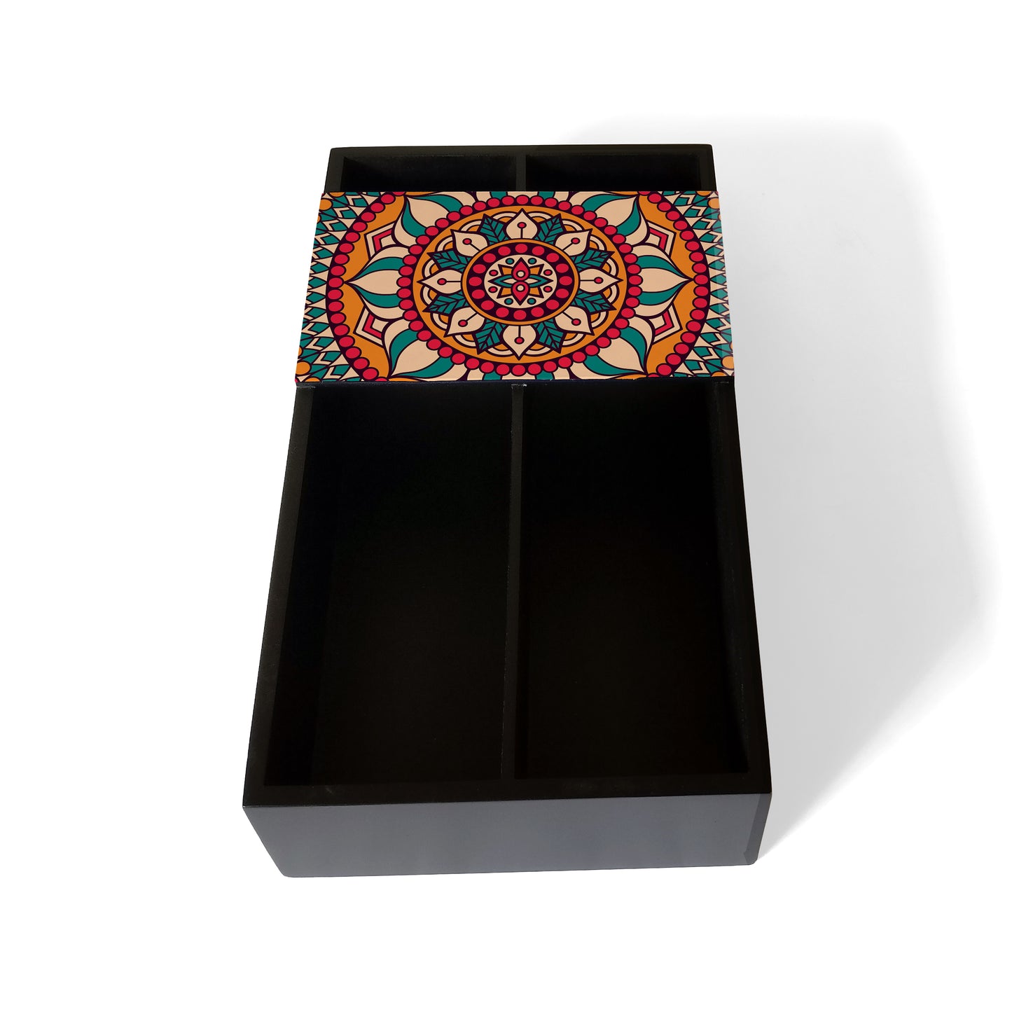 Red Mandala Cutlery Tray