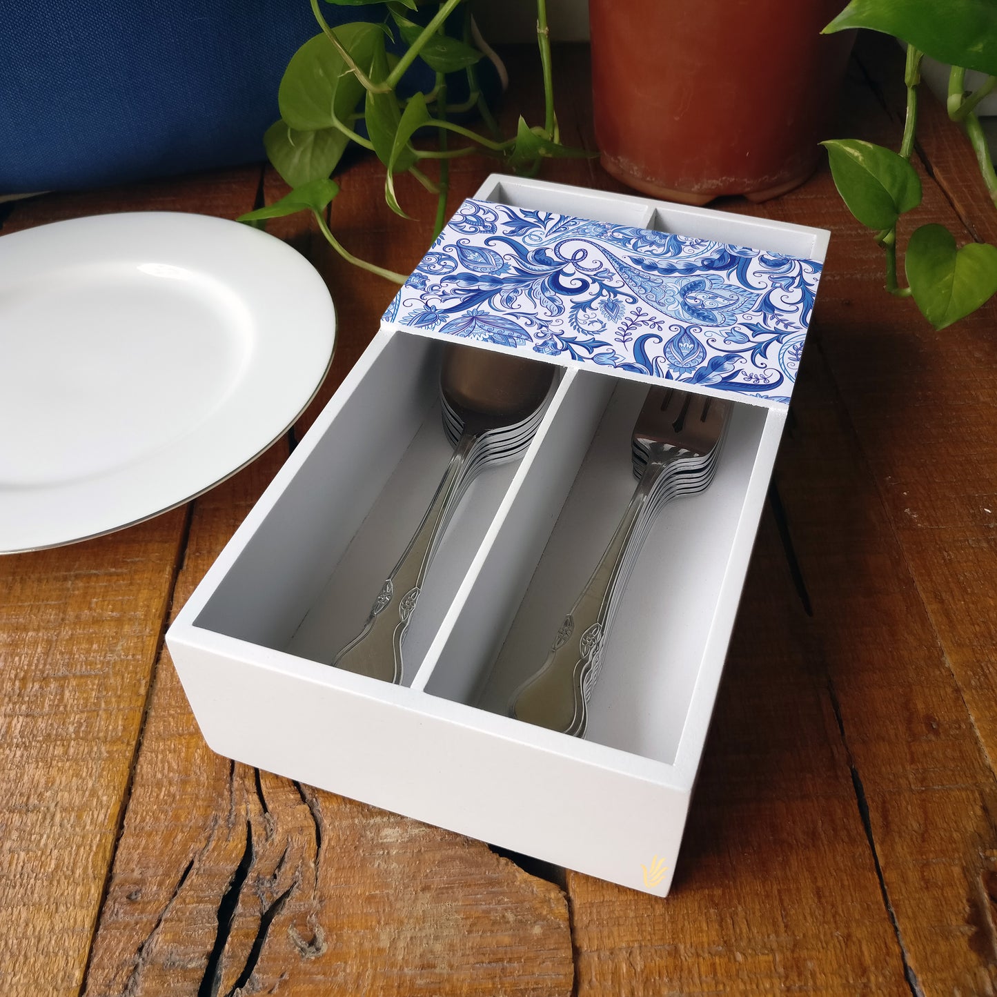 Blue Orient Cutlery Tray
