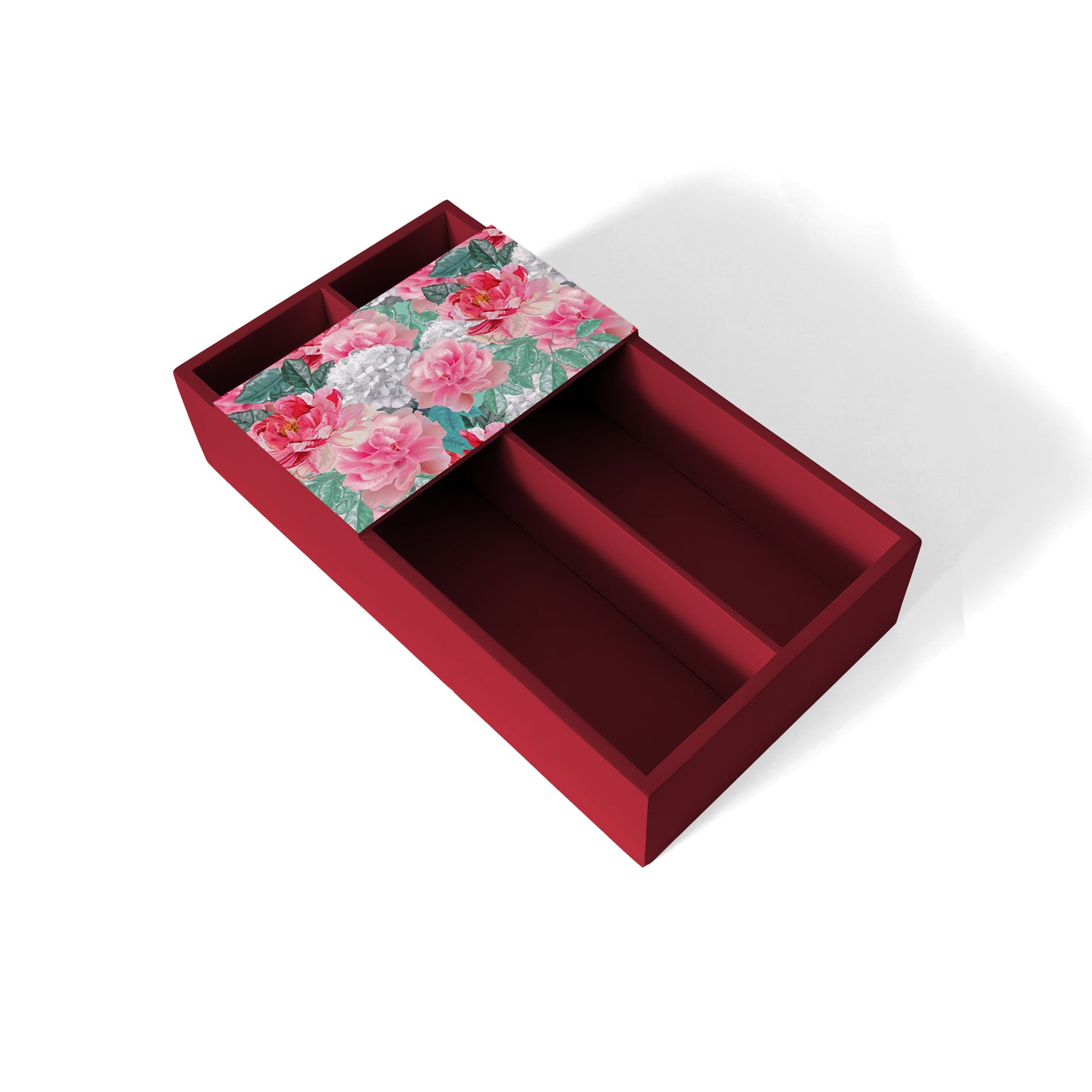 Red Chrys Cutlery Tray