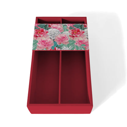 Red Chrys Cutlery Tray