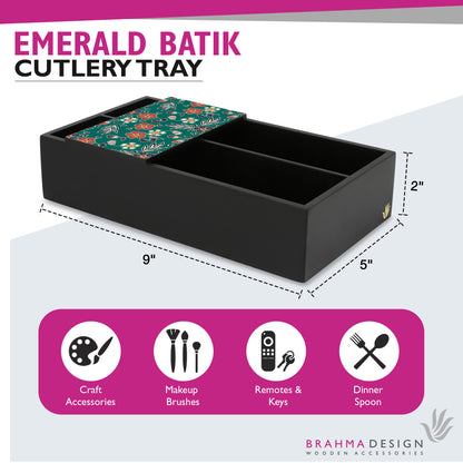 EmeraldBatik Cutlery Tray