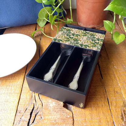 Vintage Flr Cutlery Tray