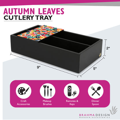 AutumnLeaves Cutlery Tray