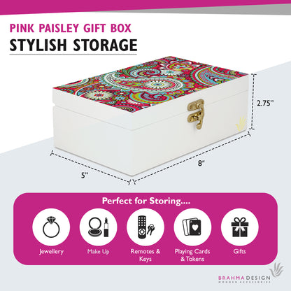 Pink Paisley Gift Box-M