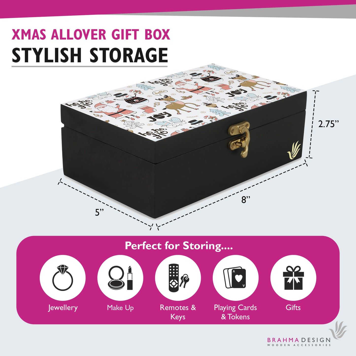 Xmas Allover Gift Box-M