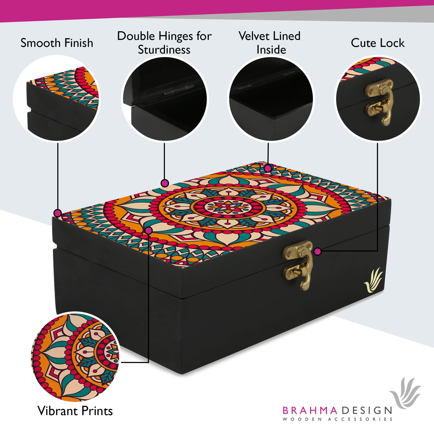 Red Mandala Gift Box-M