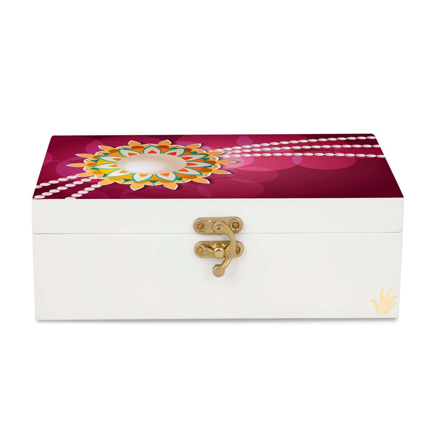 Rakhi Pearl Gift Box-M