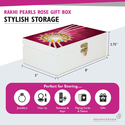 Rakhi Pearl Gift Box-M