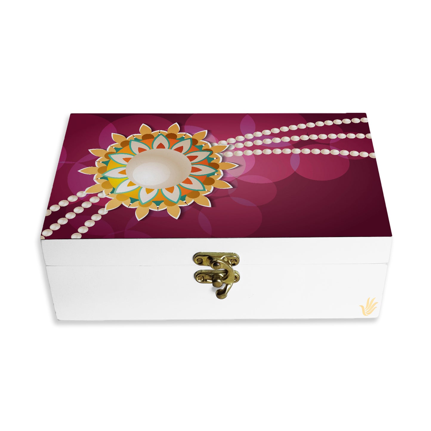 Rakhi Pearl Gift Box-M
