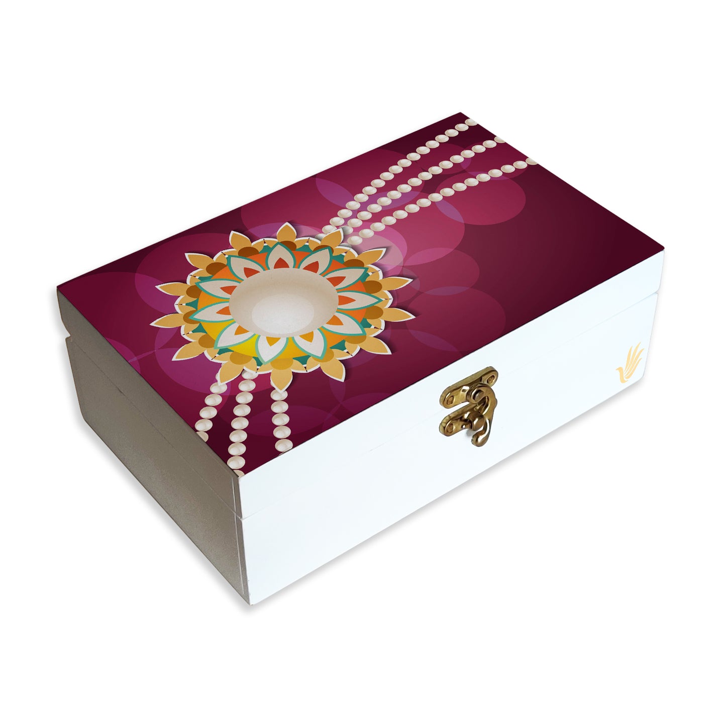 Rakhi Pearl Gift Box-M