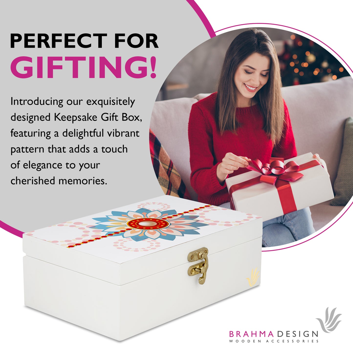 Rakhee Blue Gift Box-M