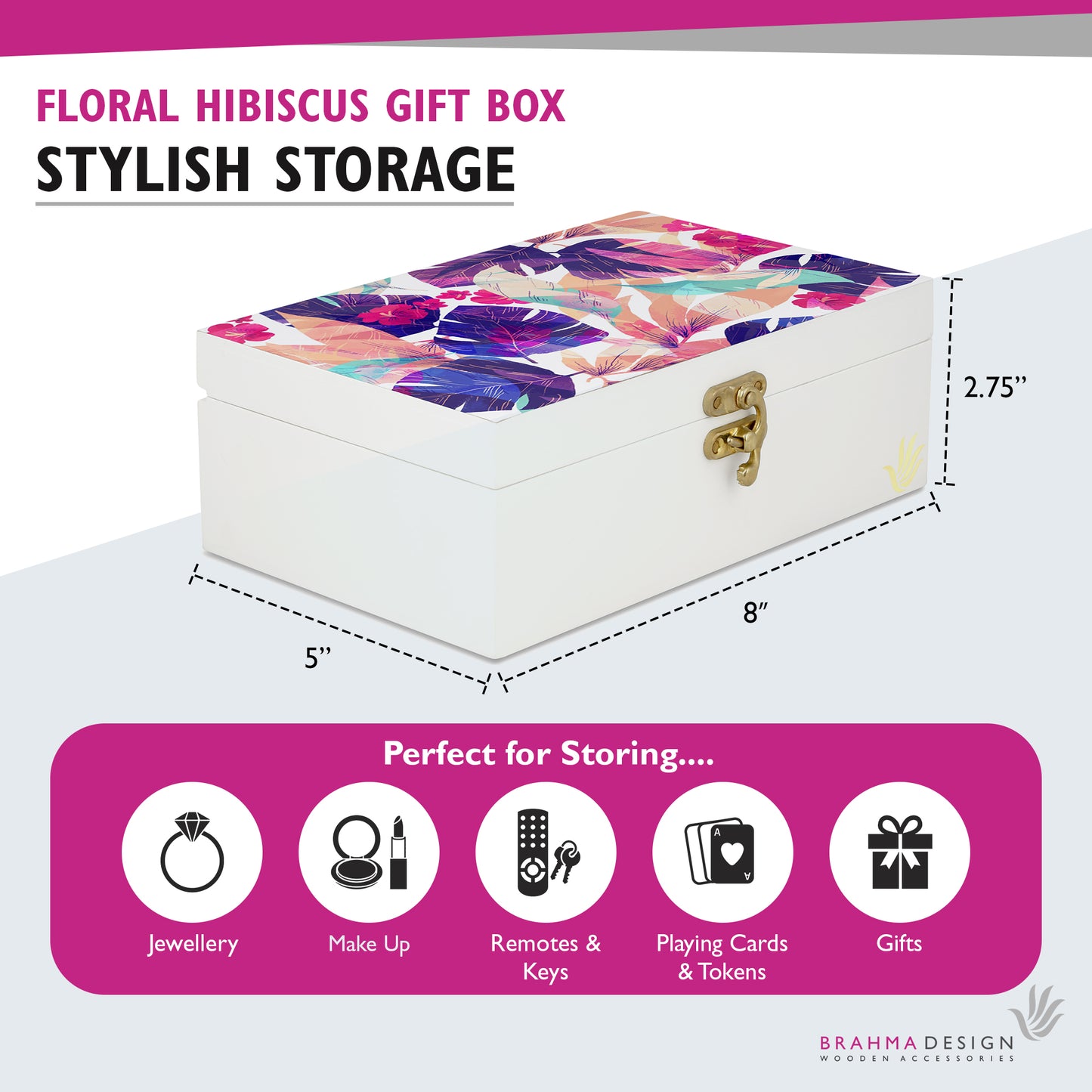 Flr Hibiscus Gift Box-M