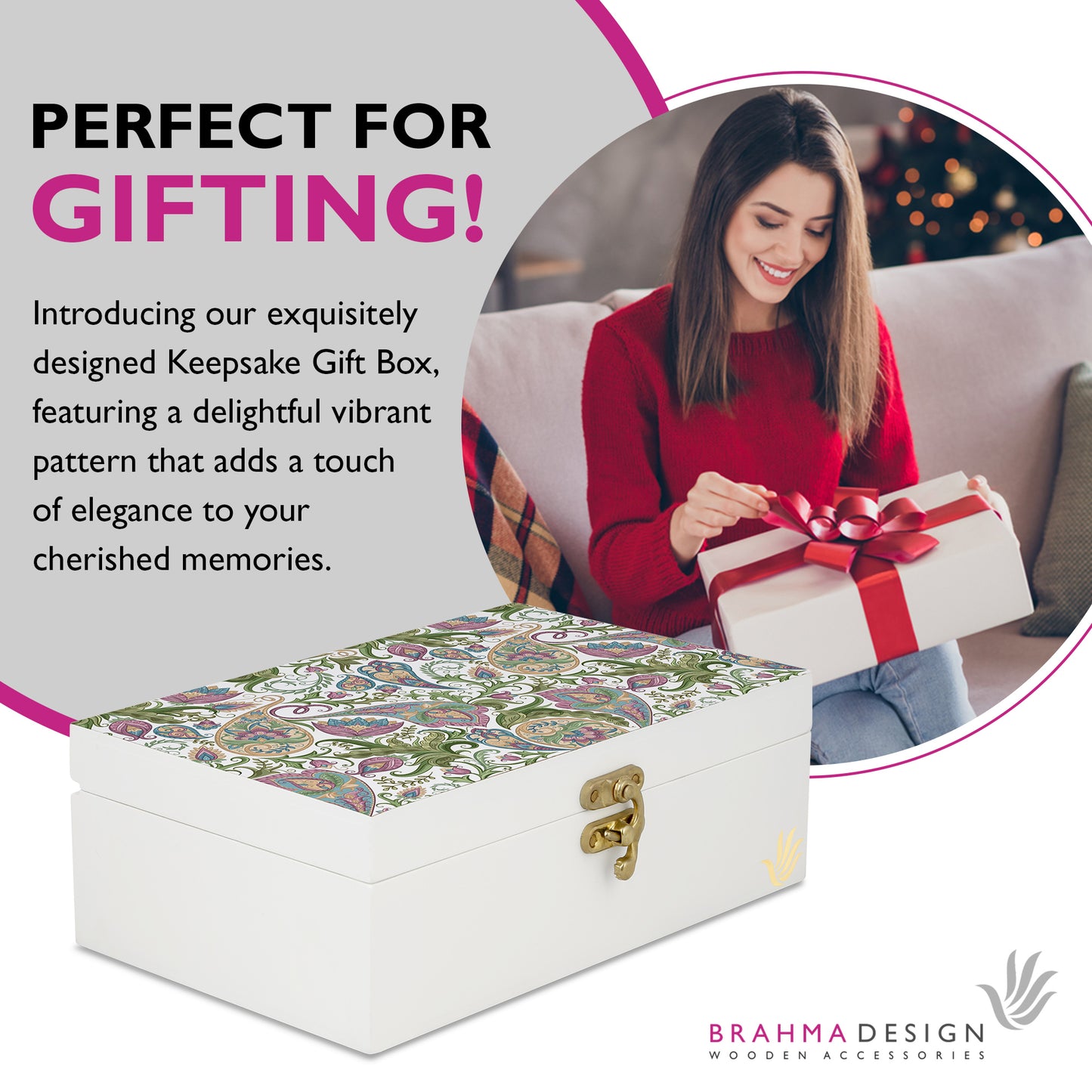Sameera White Gift Box-M