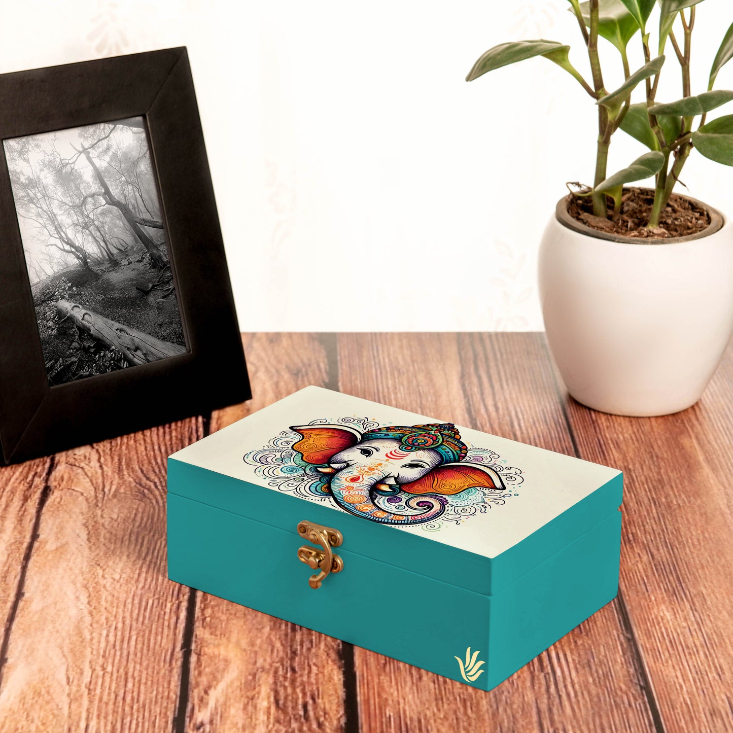 Teal Ganesh Gift Box-M