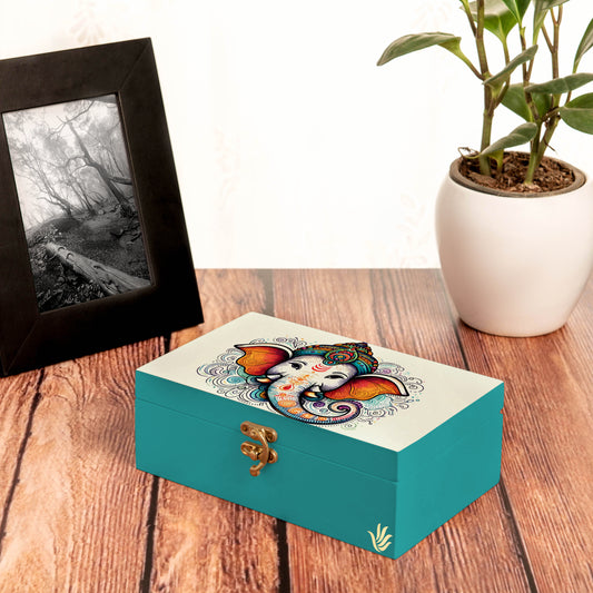 Teal Ganesh Gift Box-M