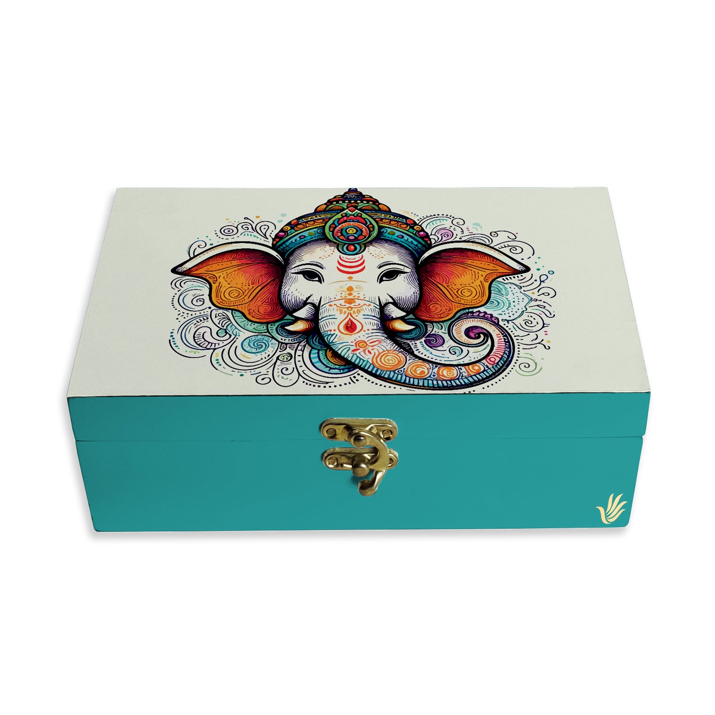 Teal Ganesh Gift Box-M