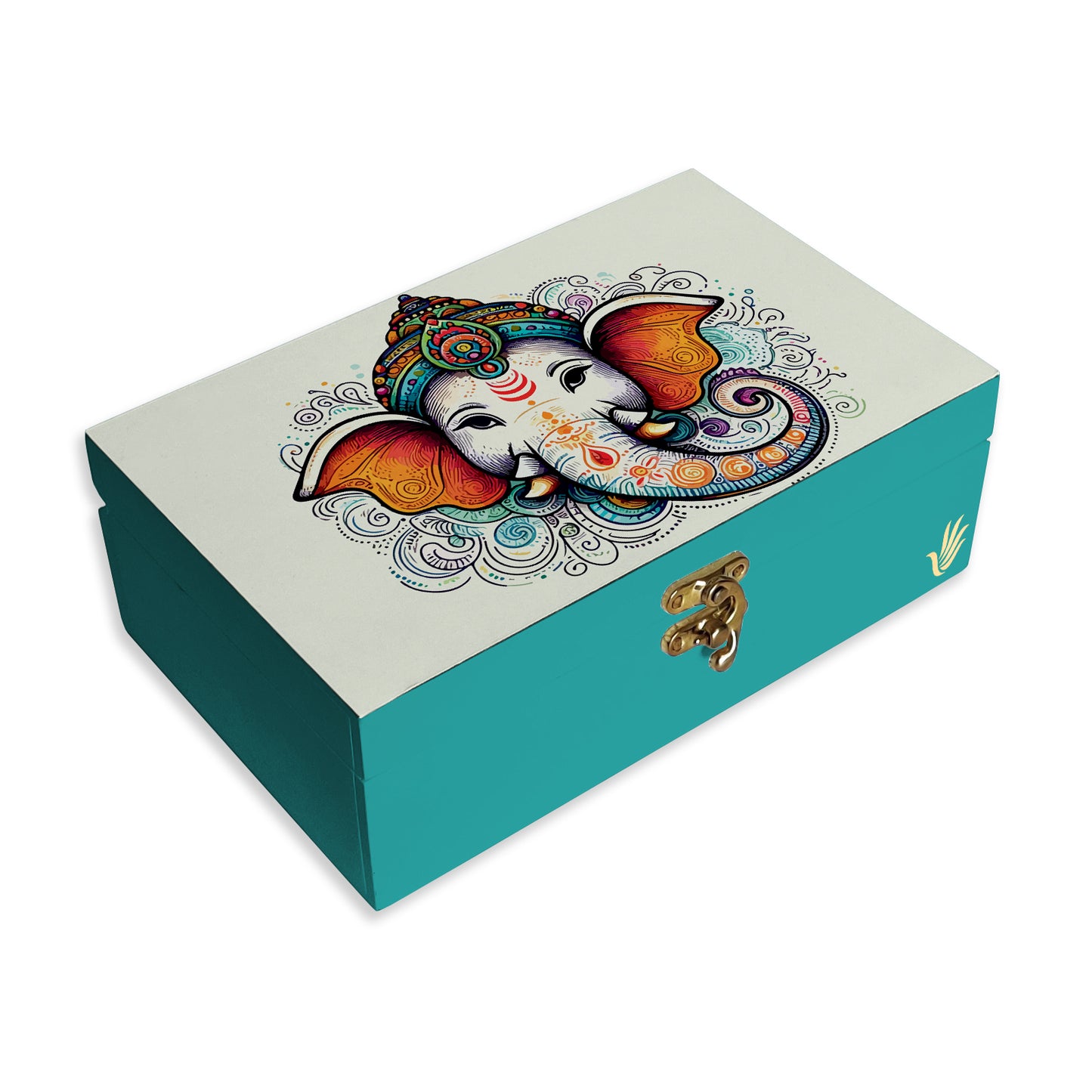 Teal Ganesh Gift Box-M