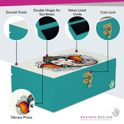 Teal Ganesh Gift Box-M