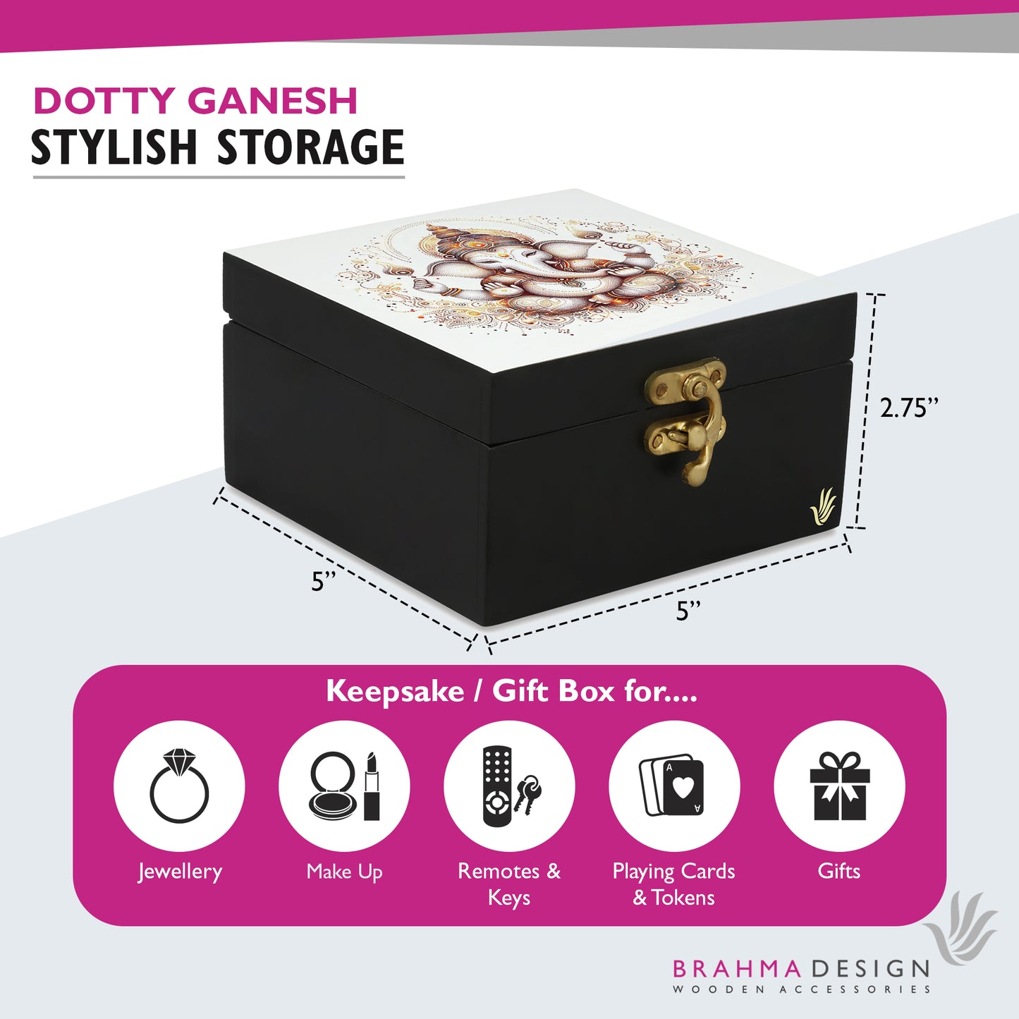 Dotty Ganesh Gift Box-S