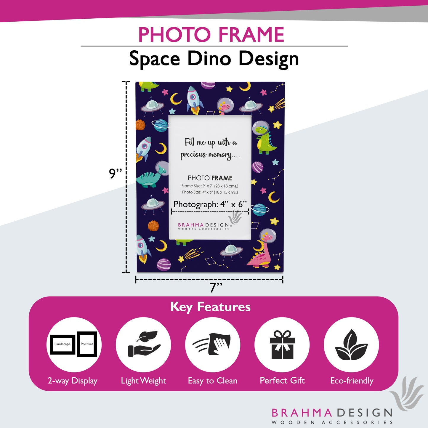 Space Dino PhotoFrame