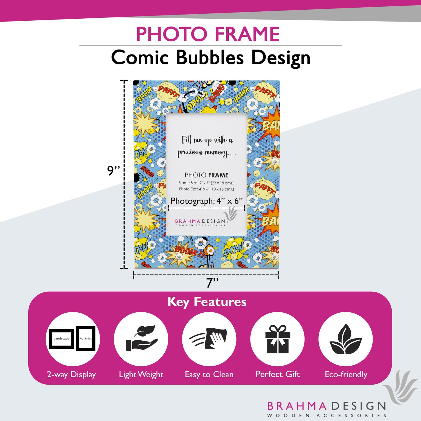 Comic Bubbles PhotoFrame