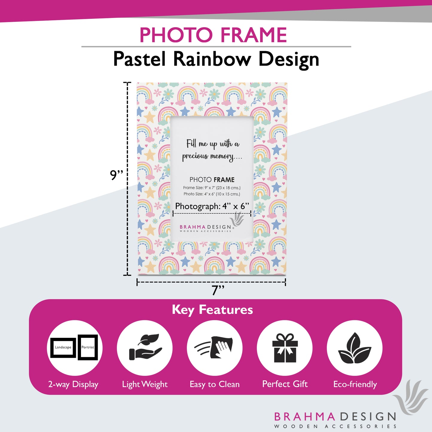 Pastel Rainbow PhotoFrame