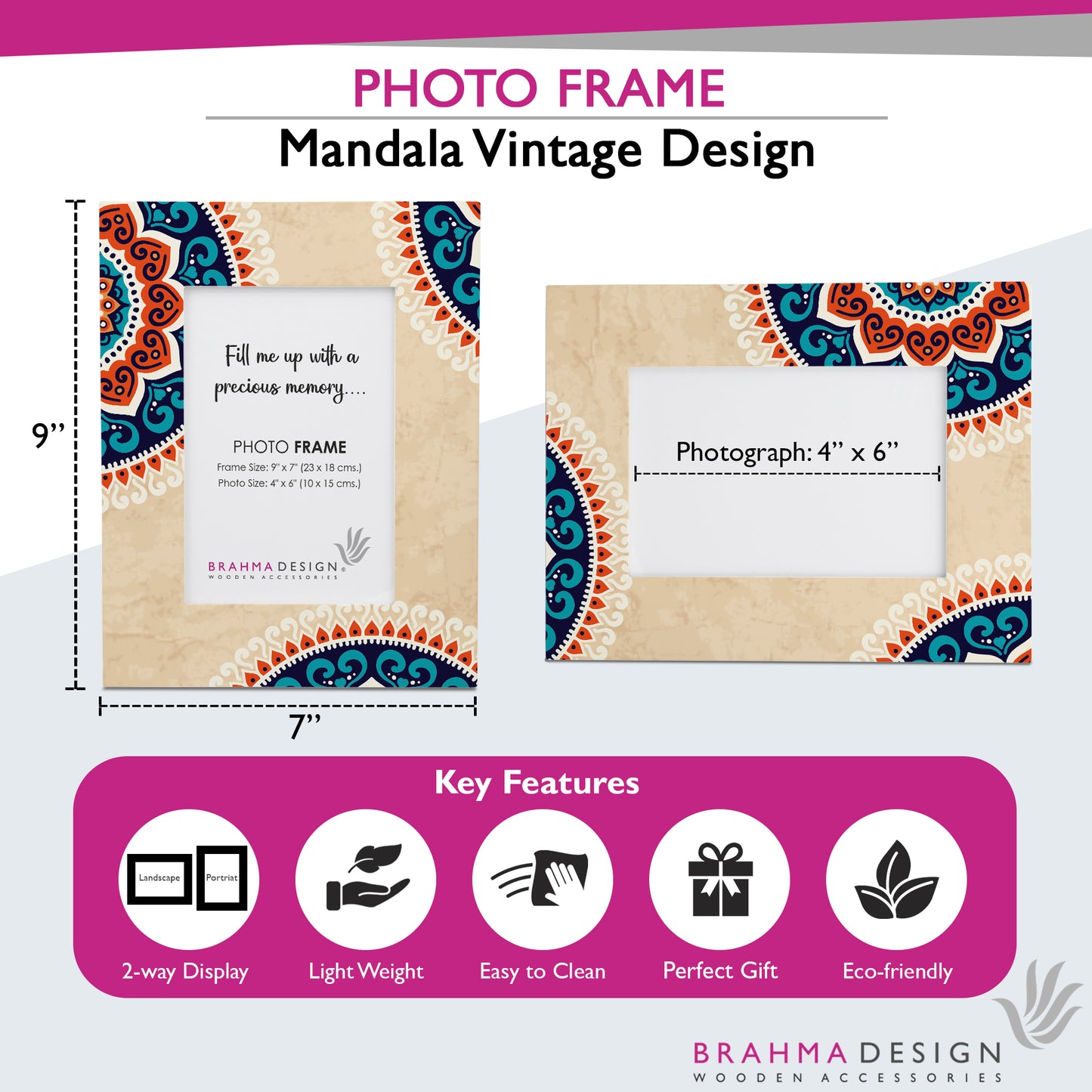 MandalVntg PhotoFrame