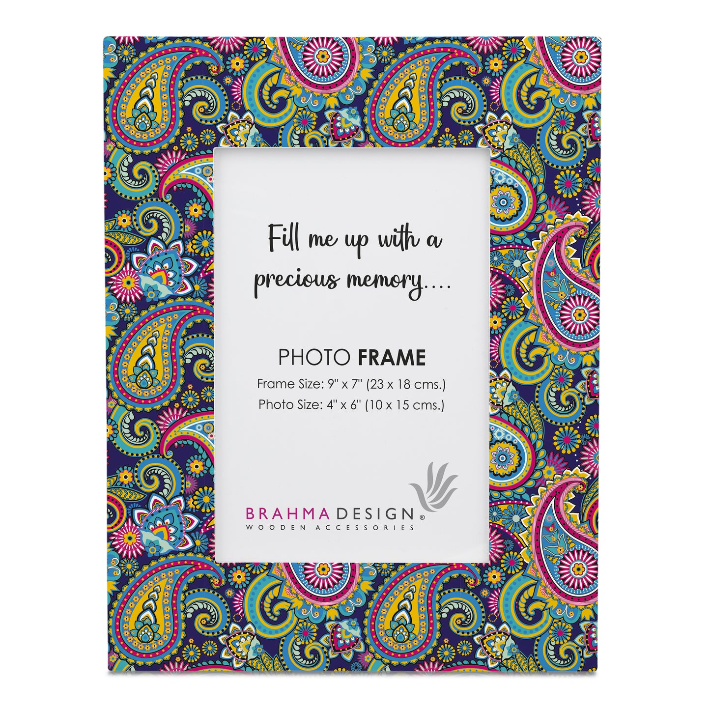 Blue Paisley PhotoFrame