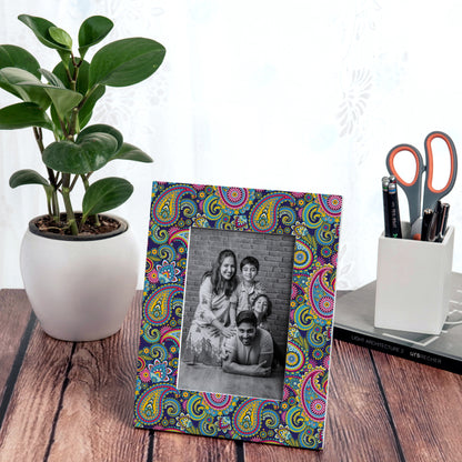 Blue Paisley PhotoFrame