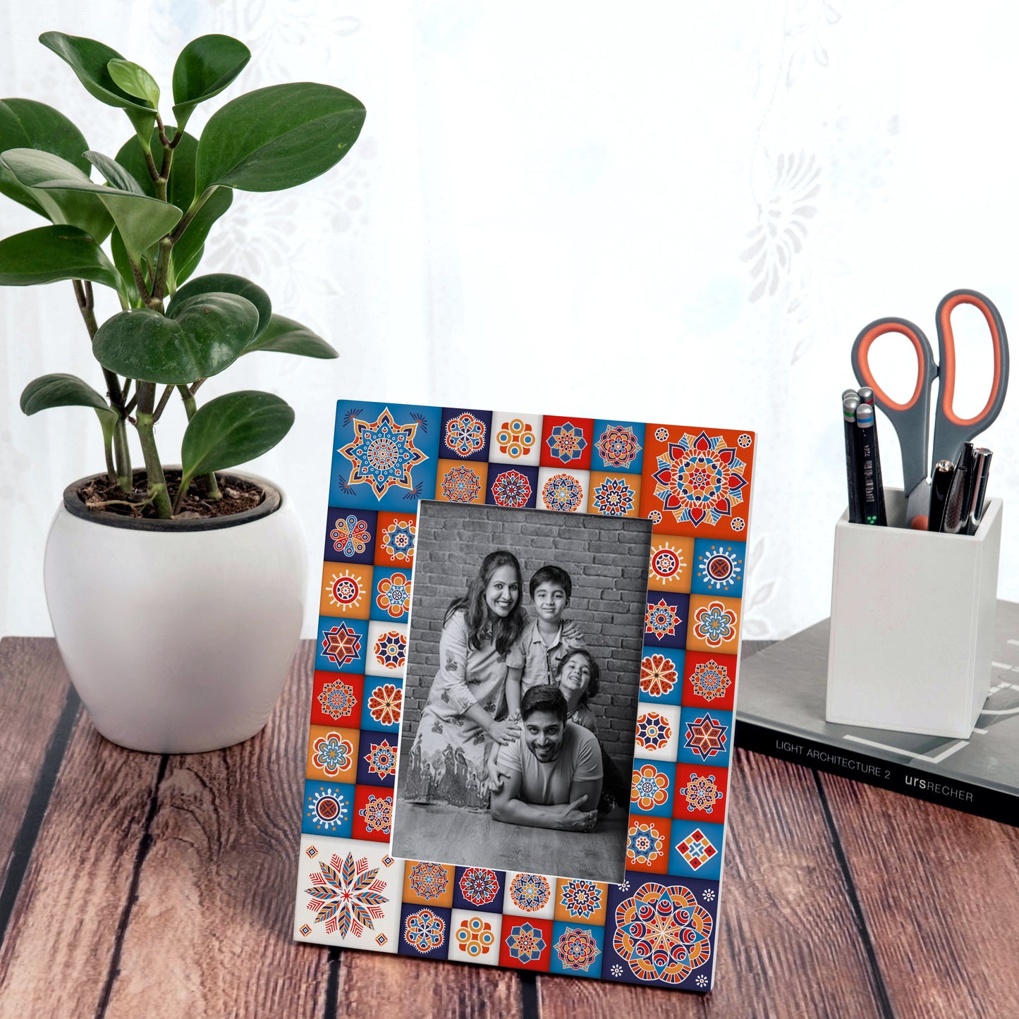 Floral Tiles PhotoFrame