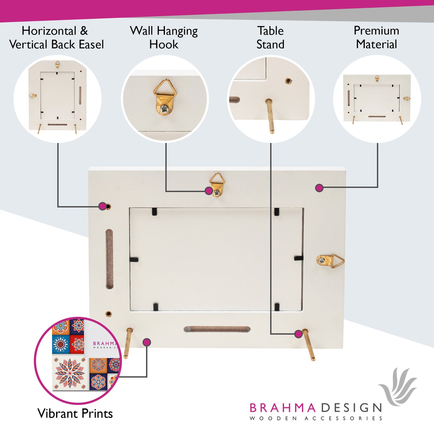 Floral Tiles PhotoFrame