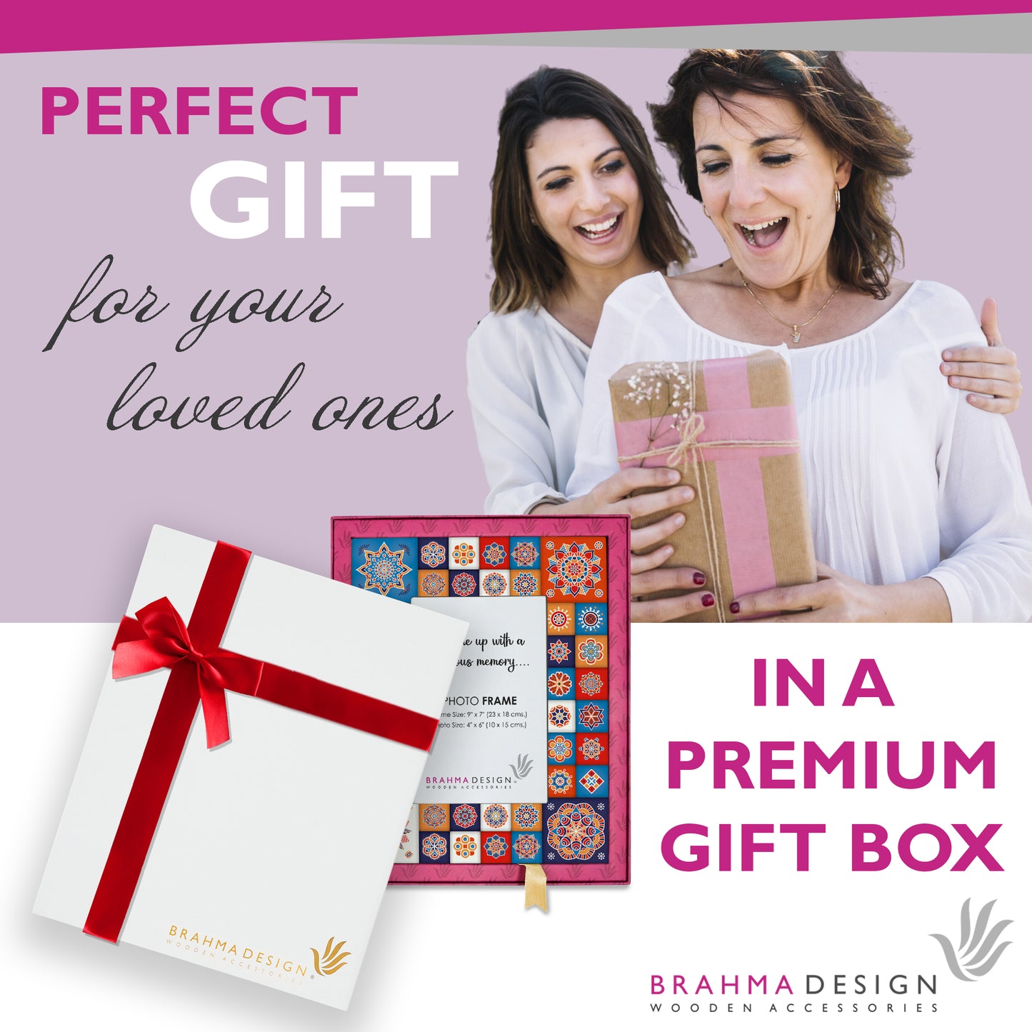 Floral Tiles PhotoFrame