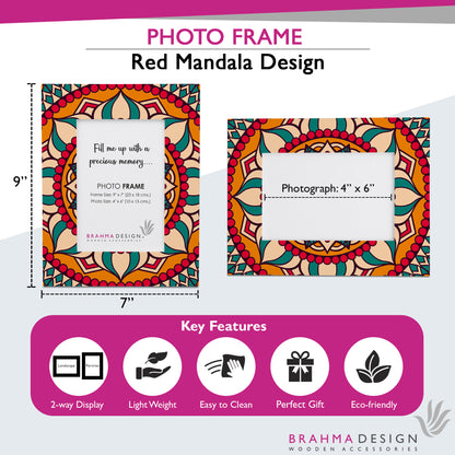 Red Mandala PhotoFrame