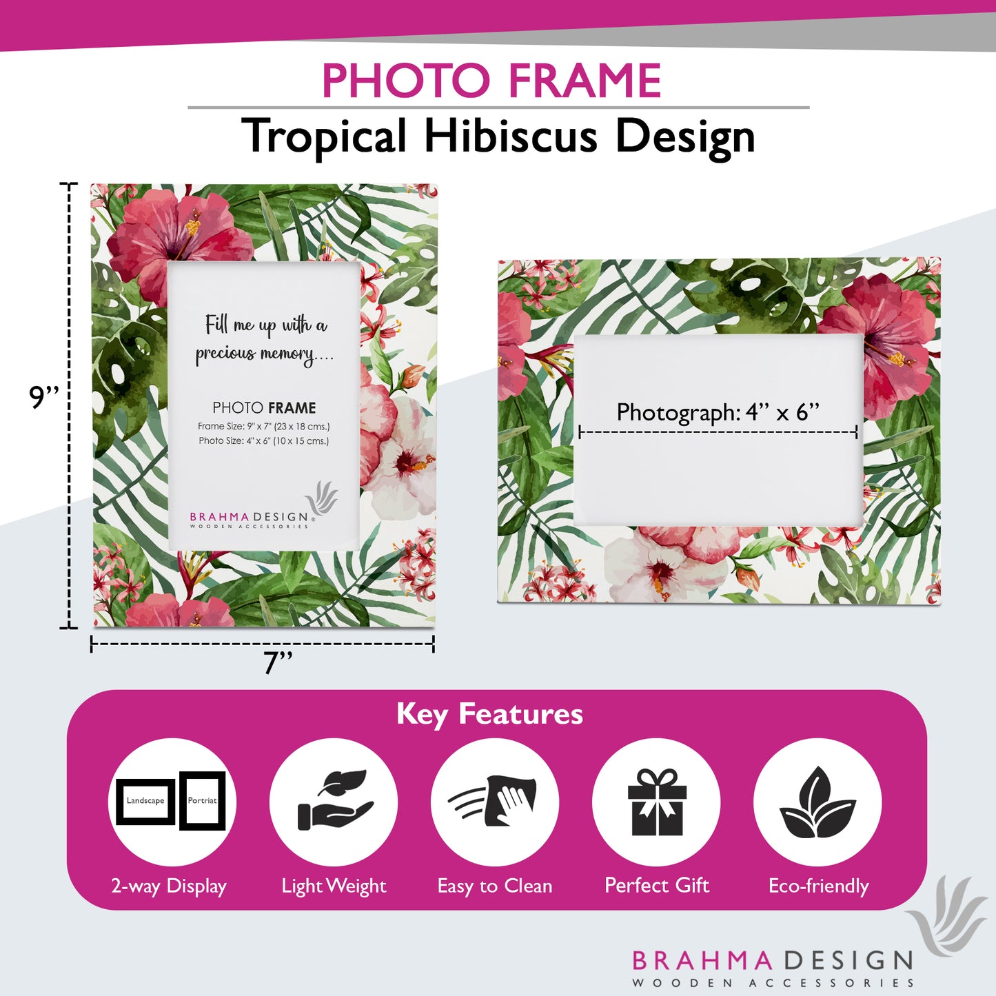 Trop Hibiscus PhotoFrame