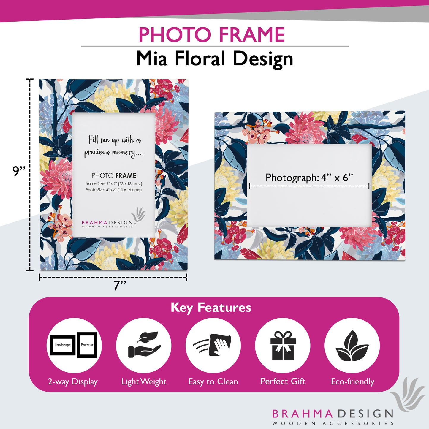 Mia Flr PhotoFrame