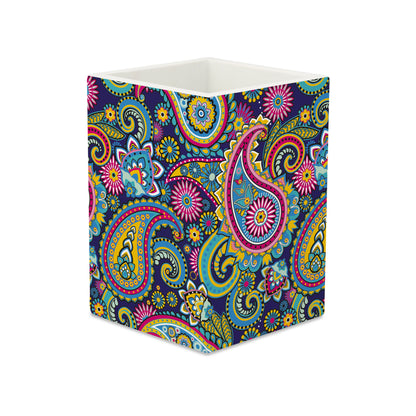 Blue Paisley Pen Stand