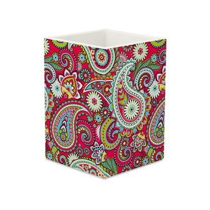 Pink Paisley Pen Stand