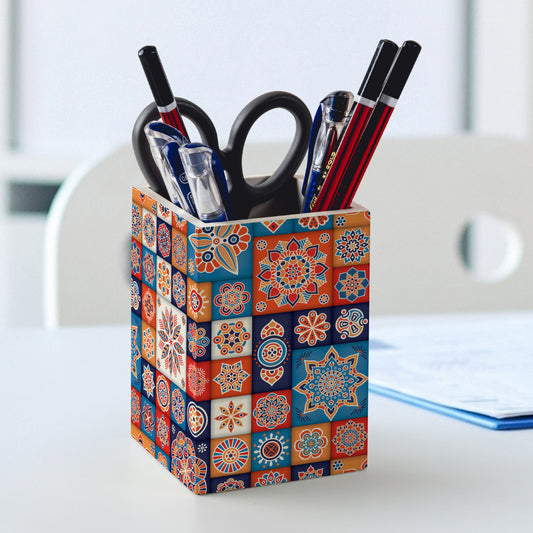 Floral Tiles Pen Stand