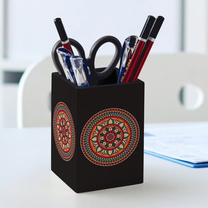 Red Mandala Pen Stand