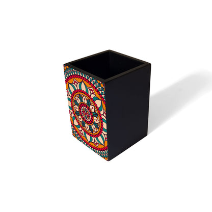 Red Mandala Pen Stand