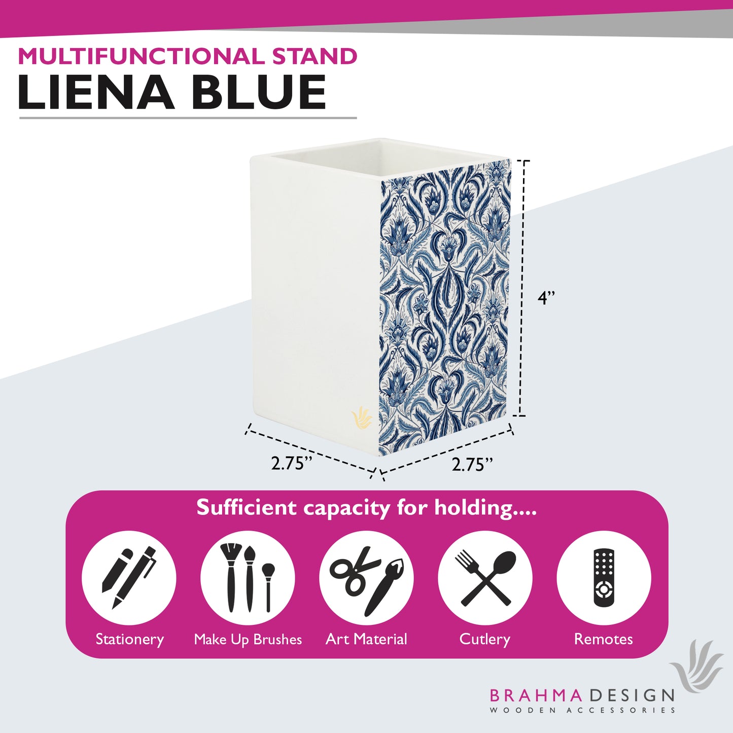Liena Blue Pen Stand