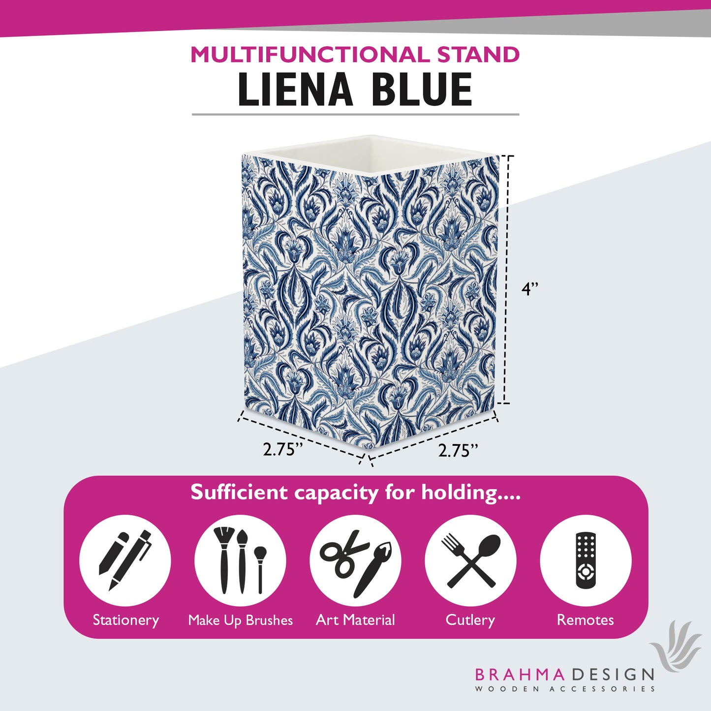 Liena Blue Pen Stand