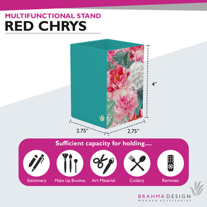 Red Chrys Pen Stand