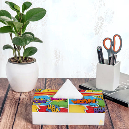 Comic Boom Tissue Box