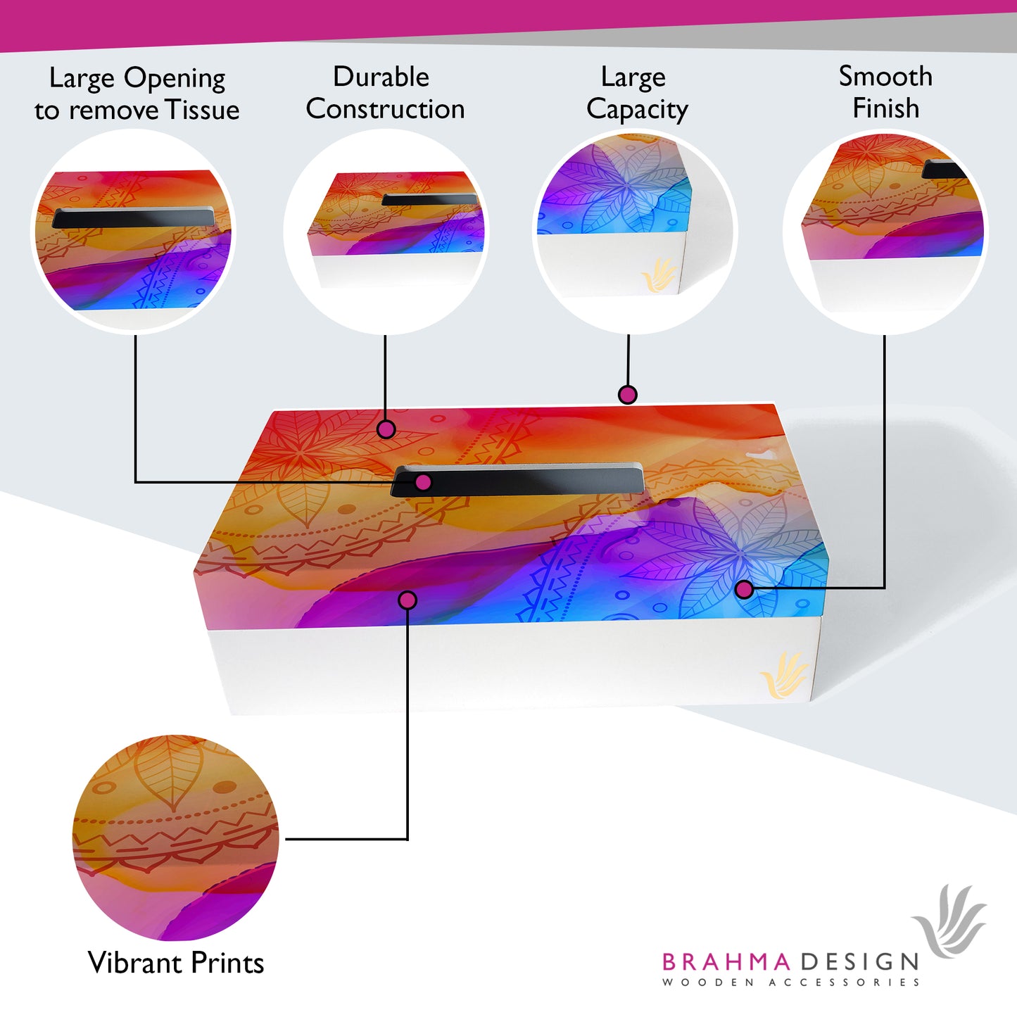 Watercolor Tissue Box