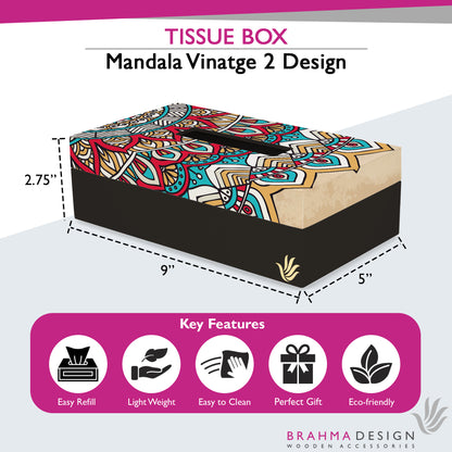 MandalVntg2 Tissue Box