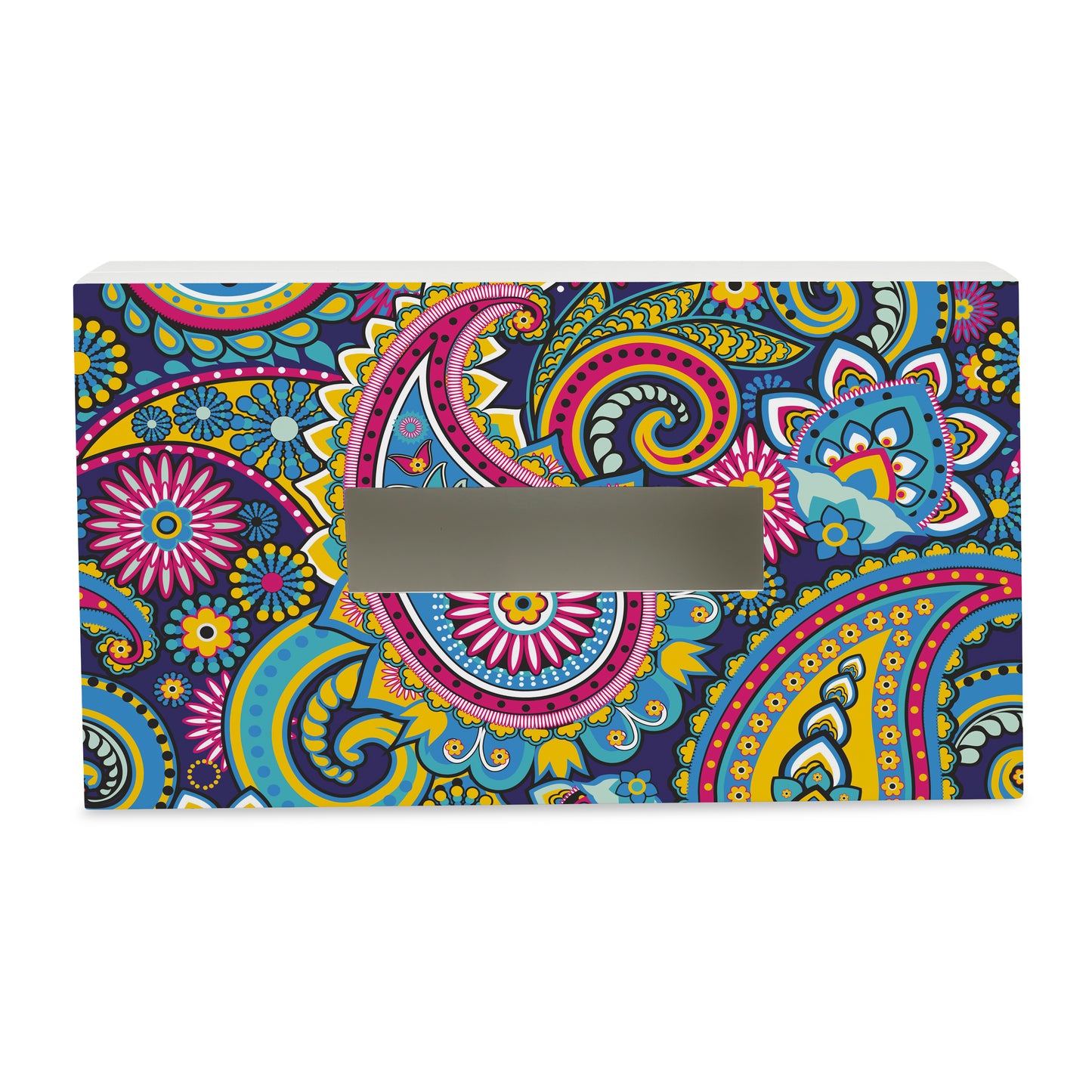 Blue Paisley Tissue Box