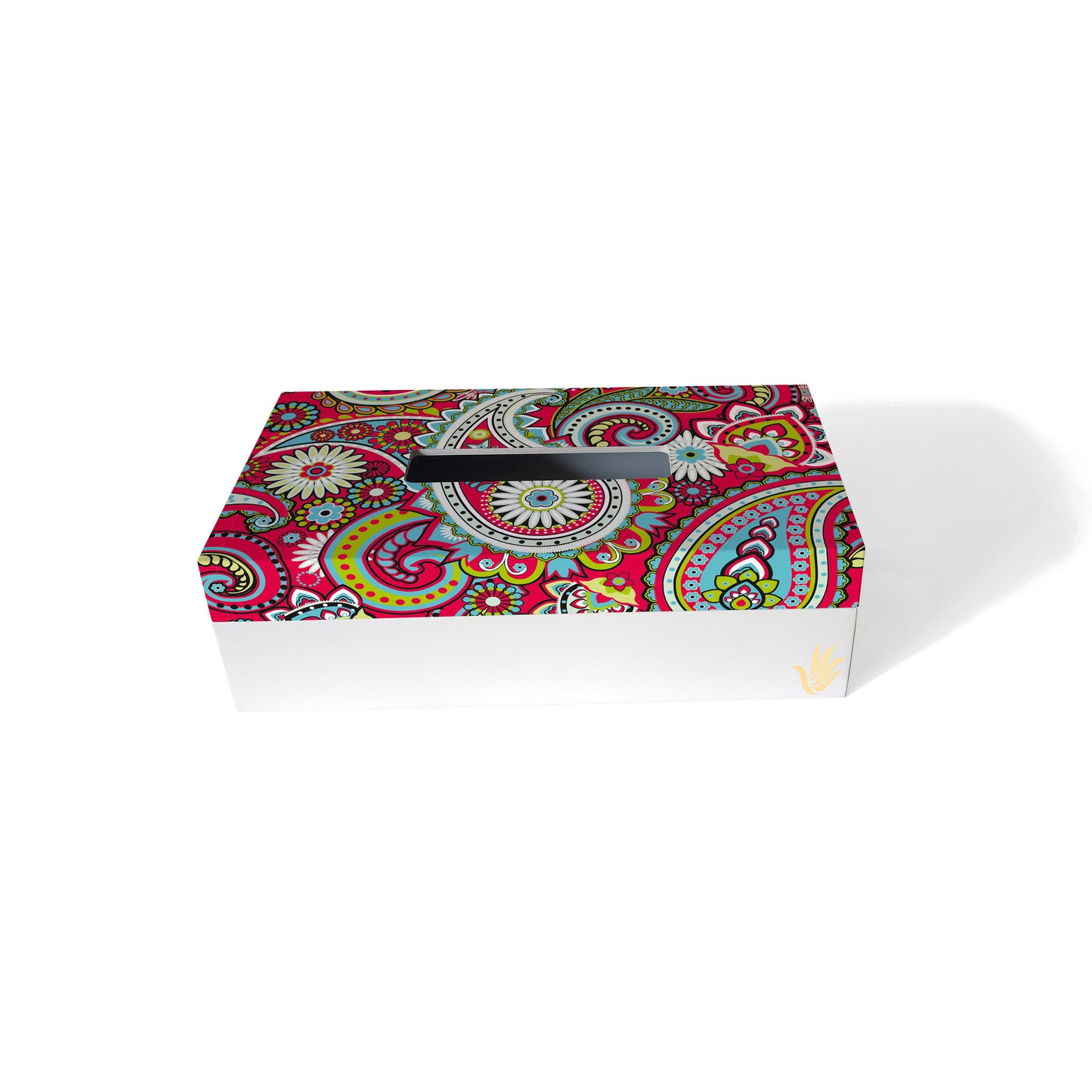 Pink Paisley Tissue Box