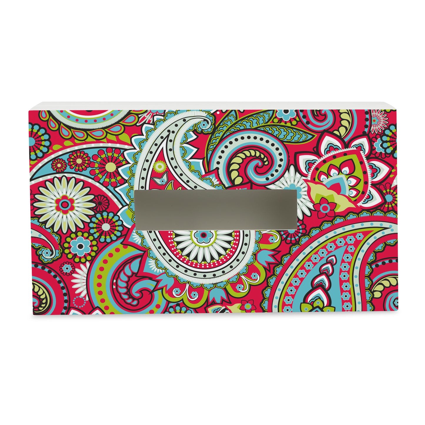 Pink Paisley Tissue Box
