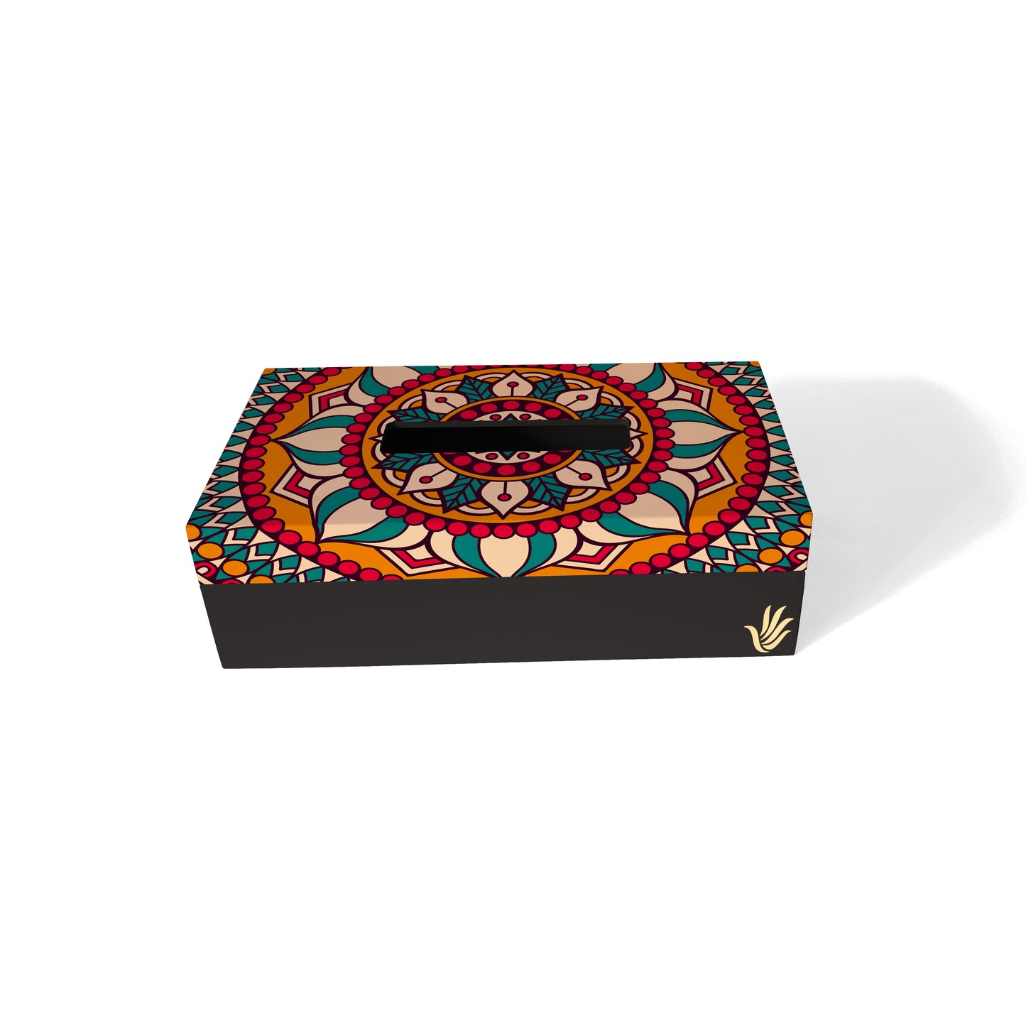 Red Mandala Tissue Box
